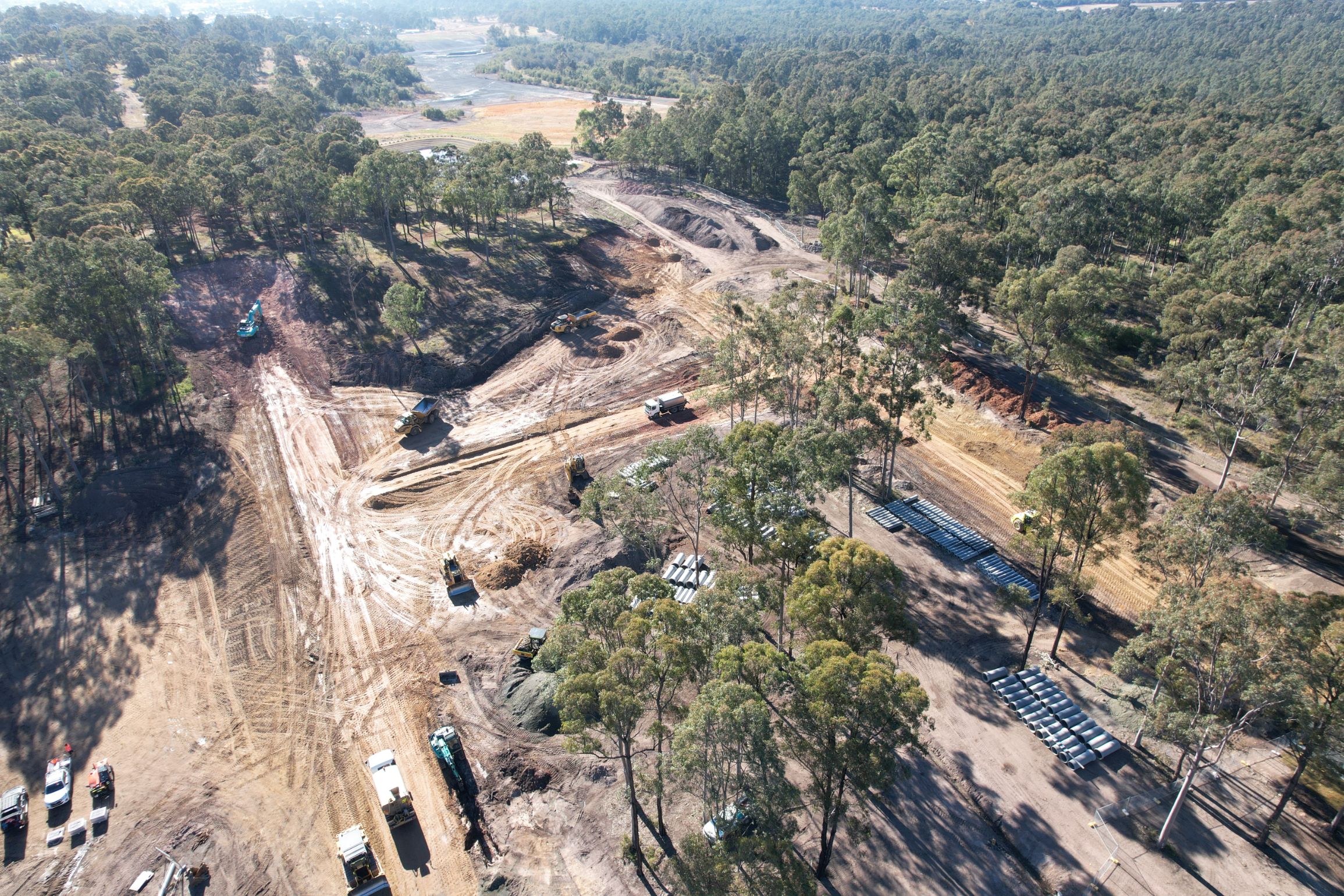 Construction Flying Across the Ditch